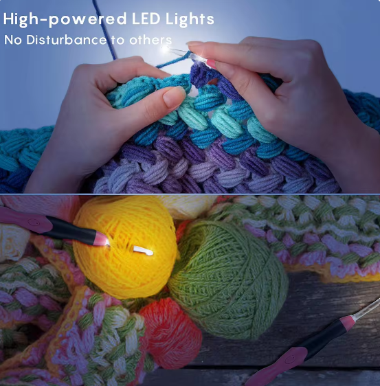 BrightKnit™ 11-in-1 LED Crochet Needles